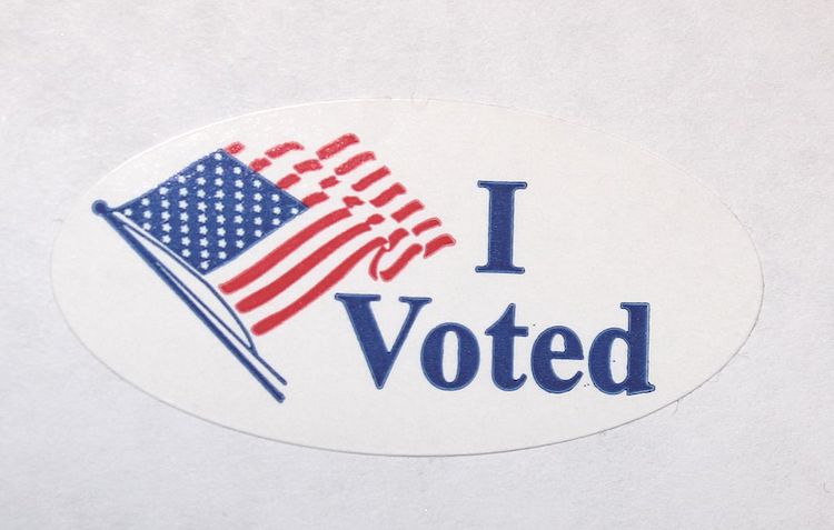 Iconic "I Voted" sticker.