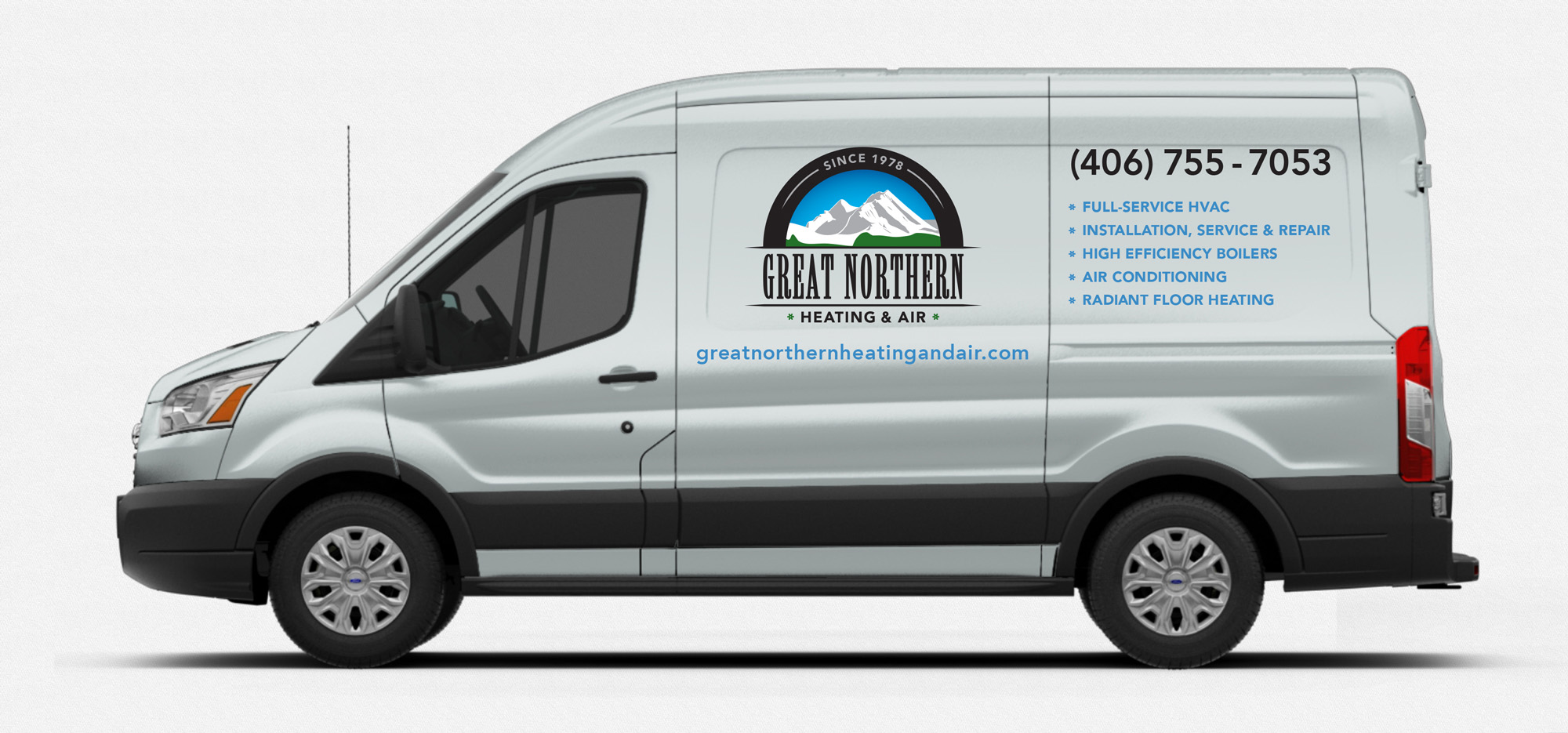 Our Work: Great Northern Heating & Air Vehicle Graphics